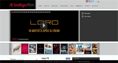 Desktop Screenshot of indigofilm.it